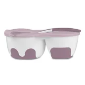 Zestawy naczyń dla dzieci - BabyOno 1067/02 MISECZKA2-KOMOROWA Z ŁYŻECZKĄ RÓŻOWA 66458-uniw - miniaturka - grafika 1