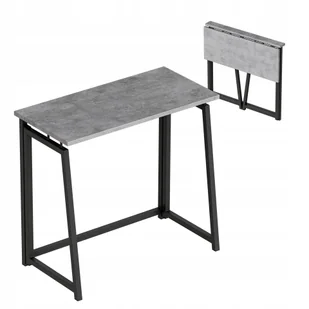 Biurko Składane Lekkie Industrialne Minimalistyczne Loft Leader 1.5 Grey - Biurka - miniaturka - grafika 1