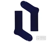Skarpetki męskie - Granatowe skarpetki z bawełny organicznej - miniaturka - grafika 1