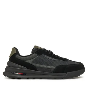 Sneakersy Tommy Hilfiger Retro Runner Seasonal FM0FM05328 Czarny - Sneakersy męskie - miniaturka - grafika 1