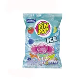 Gumy do żucia, lizaki, dropsy - LIZAKI ALDOR PIN POP ICE Z GUMĄ BALONOWĄ MIX SMAKÓW (17G) 48SZT - miniaturka - grafika 1