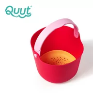 Zabawki do piasku - QUUT, Wiaderko z sitkiem Bucki Cherry + Banana Pink - miniaturka - grafika 1