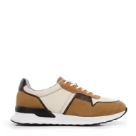 Półbuty męskie - Męskie sneakersy zamszowe z elastycznymi wstawkami - miniaturka - grafika 1