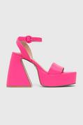 Sandały damskie - Steve Madden sandały Paysin kolor różowy SM11002379 - miniaturka - grafika 1