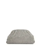 Torebki damskie - Srebrna torebka wieczorowa z cyrkoniami - miniaturka - grafika 1