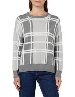 Swetry damskie - NAEMI Damski sweter z dzianiny 25825348-NA01, ciemnoszary, M/L, ciemnoszary, M-L - miniaturka - grafika 1