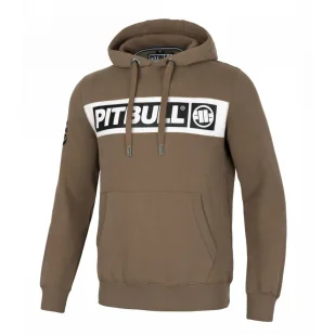 Bluza z kapturem Pit Bull New Brushed Fleece Group Sherwood '24 - Brązowa M - Odzież taktyczna i umundurowanie - miniaturka - grafika 1