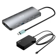 Stacje dokujące i replikatory portów - i-tec Metal C31NANOTRIPLEDOCKPD Przewodowa USB 3.2 Gen 1 (3.1 Gen 1) Type-C Szary - miniaturka - grafika 1