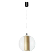 Lampy sufitowe - Kaspa Szampańska lampa szklana MERIDA 11098107 abażurowy zwis do sypialni - miniaturka - grafika 1