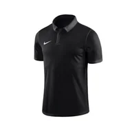 Koszulki sportowe męskie - Nike, Koszulka męska, Dry Academy18 Football Polo, czarny, rozmiar L - miniaturka - grafika 1