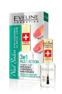Eveline Nail Salon Lakier odżywka 3w1 wzmacniająco-nabłyszczająca 12ml - Odżywki do paznokci - miniaturka - grafika 4