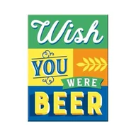 Dekoracje domu - Art Nostalgic 14365 Wish You Were Beer | retro magnes na lodówkę | Vintage | 6 x 8 cm, metalowa, kolorowa, 6 x 8 x 0.1 cm 14365 - miniaturka - grafika 1