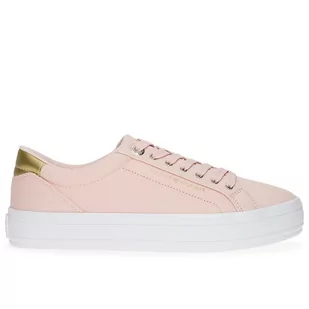 Buty Tommy Hilfiger Essential Vulc Canvas FW0FW07682-TJQ - różowe - Trampki damskie - miniaturka - grafika 1