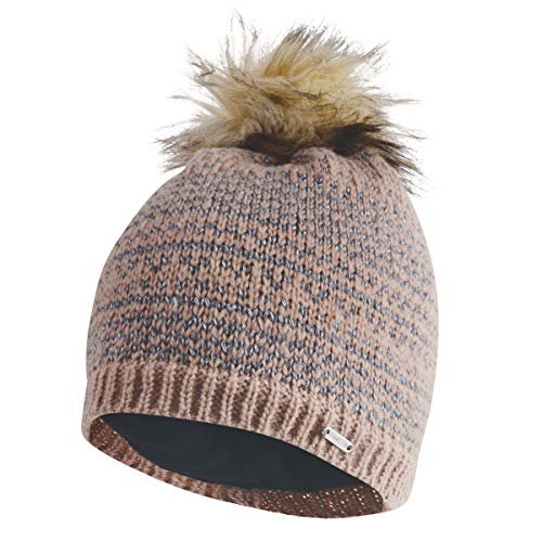 Dare2B damska czapka Vitalize z podszewką polarową dzianinowa czapka bobble Mink Pink, Sgl