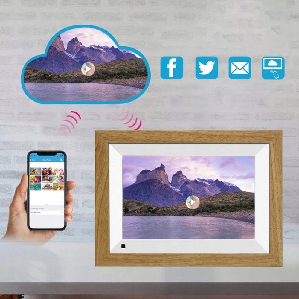 CYFROWA RAMKA DO ZDJĘĆ 10,1 CALA 32 GB NA ZDJĘCIA WIFI DOTYKOWY 1280*800