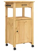 Wózki kuchenne - Drewniana mobilna szafka kuchenna Z1-W47 - miniaturka - grafika 1
