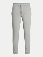 Spodnie sportowe męskie - Jack&Jones Spodnie dresowe Will 12261986 Szary Slim Fit - miniaturka - grafika 1