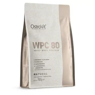 OstroVit, Białko WPC 80, naturalny, 700g - Odchudzanie i oczyszczanie - miniaturka - grafika 1
