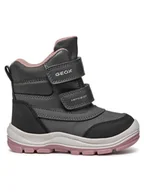 Buty dla dziewczynek - Geox Śniegowce B Flanfil Girl B Abx B463WD 050FU C9A8F S Szary - miniaturka - grafika 1