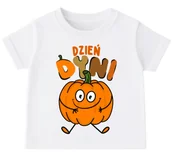 Koszulki dla dziewczynek - KOSZULKA DLA DZIECKA Z DYNIĄ NA DZIEŃ DYNI - DYNIA SIEDZĄCA - miniaturka - grafika 1