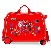 Walizki - Marvel Spiderman Spidey and Friends Walizka dziecięca Czerwony 50x39x20 cms Sztywne zapięcie z boku 34L 1,8 kg 4 koła Bagaż ręczny, Czerwony, Maleta Infantil, walizka dziecięca - miniaturka - grafika 1