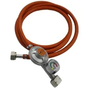 Akcesoria i części do kuchenek i piekarników - LECHAR Zestaw gazowy LECHAR FPB-KP-200 Ocynk z krótką złączką prostą) FPB-KP-200 - miniaturka - grafika 1