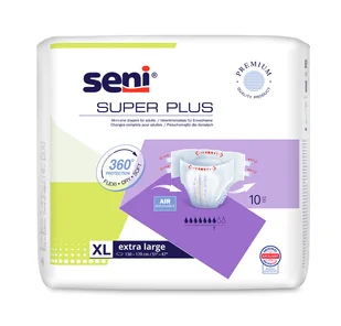 Seni Super Plus, pieluchomajtki, Extra Large, 130-170 cm, 10 sztuk - Pieluchy dla dorosłych - miniaturka - grafika 1