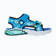Sport OUTLET - Sandały dziecięce SKECHERS Mega Splash black/blue/lime WYSYŁKA W 24H 30 DNI NA ZWROT - miniaturka - grafika 1