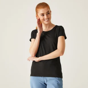 Regatta Damski t-shirt Carlie Czarny, Rozmiar: 46 - Koszulki i topy damskie - miniaturka - grafika 1