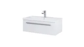 Szafki łazienkowe - Elita zestawy zestaw szafka pod umywalkę nablatową 80 Kwadro Plus White 166731 + 166866)  166731+ 166866 - miniaturka - grafika 1