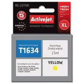 Tusze zamienniki - ActiveJet Tusz AE-16YNX do drukarki Epson zamiennik T1634 supreme 15ml yellow) AE-16YNX - miniaturka - grafika 1