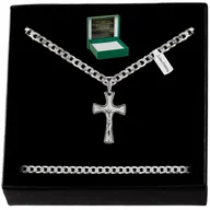 Biżuteria dla dzieci - SREBRNY NASZYJNIK PRÓBA PR. 925 DLA CHŁOPCA GRAWER - miniaturka - grafika 1