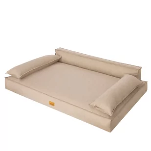 Średnie Legowisko Kanapa Kojec Posłanie Łóżko dla psa Beżowe XL 98x66 cm - Sprzęt podróżny i transportery dla psów - miniaturka - grafika 1
