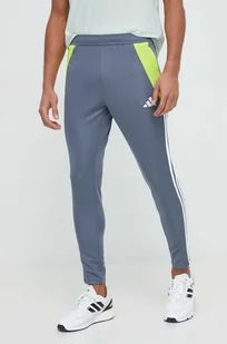 adidas Performance spodnie treningowe Tiro 24 kolor szary wzorzyste - Spodnie męskie - miniaturka - grafika 1
