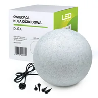 Lampy ogrodowe - Lampa Ogrodowa Kula Świetlna 38cm na E27 - miniaturka - grafika 1