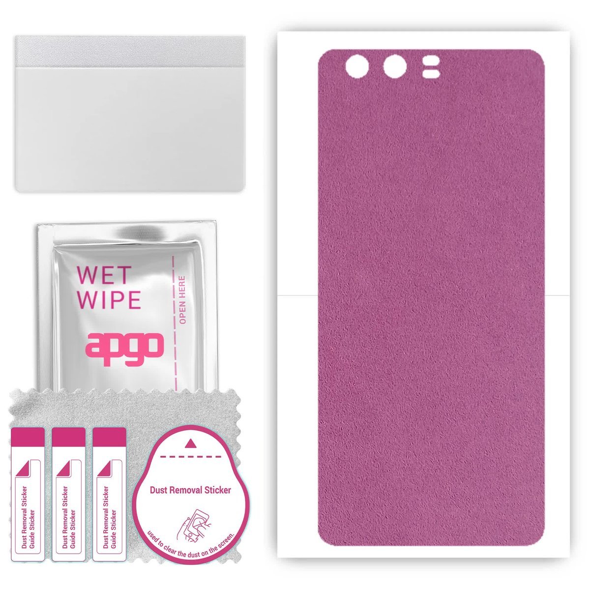 Folia naklejka skórka strukturalna na TYŁ Zamsz do Huawei P10 - Zamsz Fioletowy - apgo SKINS