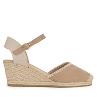 Espadryle damskie - Espadryle Jenny Fairy WYL2610-1 Beżowy - miniaturka - grafika 1