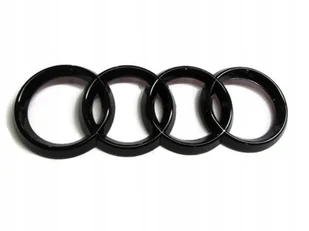 EMBLEMAT na TYŁ AUDI CZARNY POŁYSK logo 216x71 mm - Akcesoria motoryzacyjne - miniaturka - grafika 1