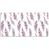 Podkładki na biurko - Podkładka mata ochrona biurka Pióra różowe 120x60cm, Dywanomat - miniaturka - grafika 1