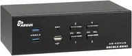 Przełączniki KVM - Inter-Tech AS-42HUS przełącznik KVM Czarny 88887412 - miniaturka - grafika 1
