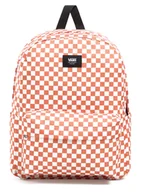 Plecaki - Plecak młodzieżowy Vans Old Skool Check Backpack - carnelian - miniaturka - grafika 1