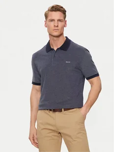 Gant Polo Oxford 2057029 Granatowy Regular Fit - Koszulki męskie - miniaturka - grafika 1