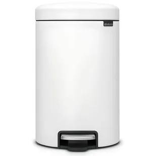 Brabantia Kosz na śmieci pedałowy NewIcon 12l biały mat 113789 - Kosze na śmieci - miniaturka - grafika 1