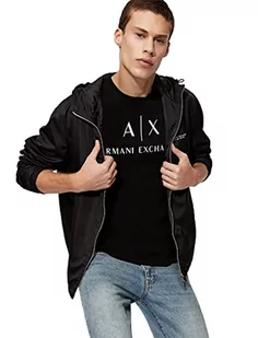 Armani Exchange Męski T-shirt - Koszulki męskie - miniaturka - grafika 1