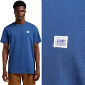Koszulki męskie - Lee WORKWEAR WW TEE DramaBlue NIEBIESKA BAWEŁNIANA LUŹNA KOSZULKA T-SHIRT M - miniaturka - grafika 1