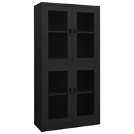 Szafy biurowe - vidaXL vidaXL Szafa biurowa antracytowa 90x40x180cm stal i szkło hartowane 335941 - miniaturka - grafika 1