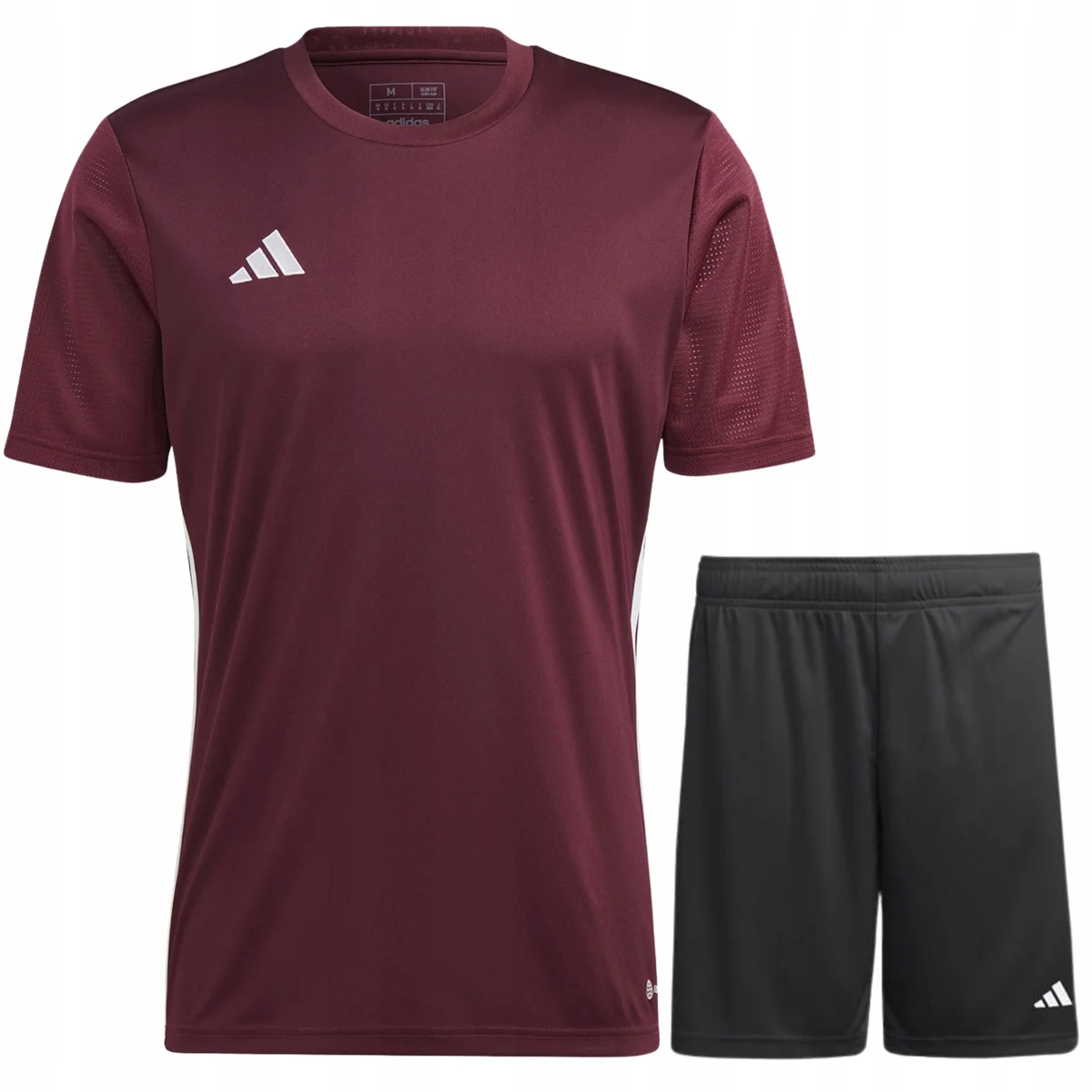 Zestaw męski ADIDAS komplet koszulka T-SHIRT + SPODENKI czarne r. L