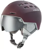 Kaski narciarskie - HEAD RACHEL 5K burgundy + Spare Lens 2023 - miniaturka - grafika 1