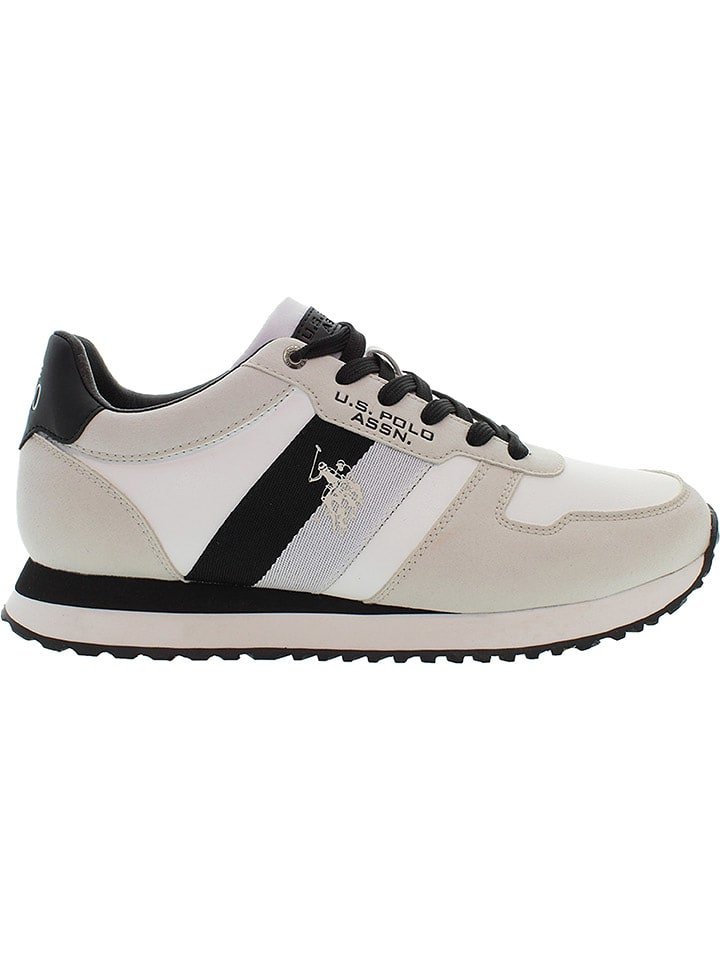 U.S. Polo Assn. Sneakersy w kolorze biało-kremowo-czarnym