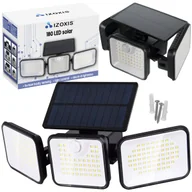 Lampy ogrodowe - Lampa Solarna 180 LED Ogrodowa Czujnik Ruchu Zmierzchu Uliczna Zewnętrzna IZOXIS - miniaturka - grafika 1